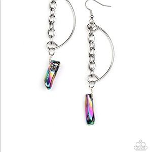 Oil Spill earrings on fish back hook
